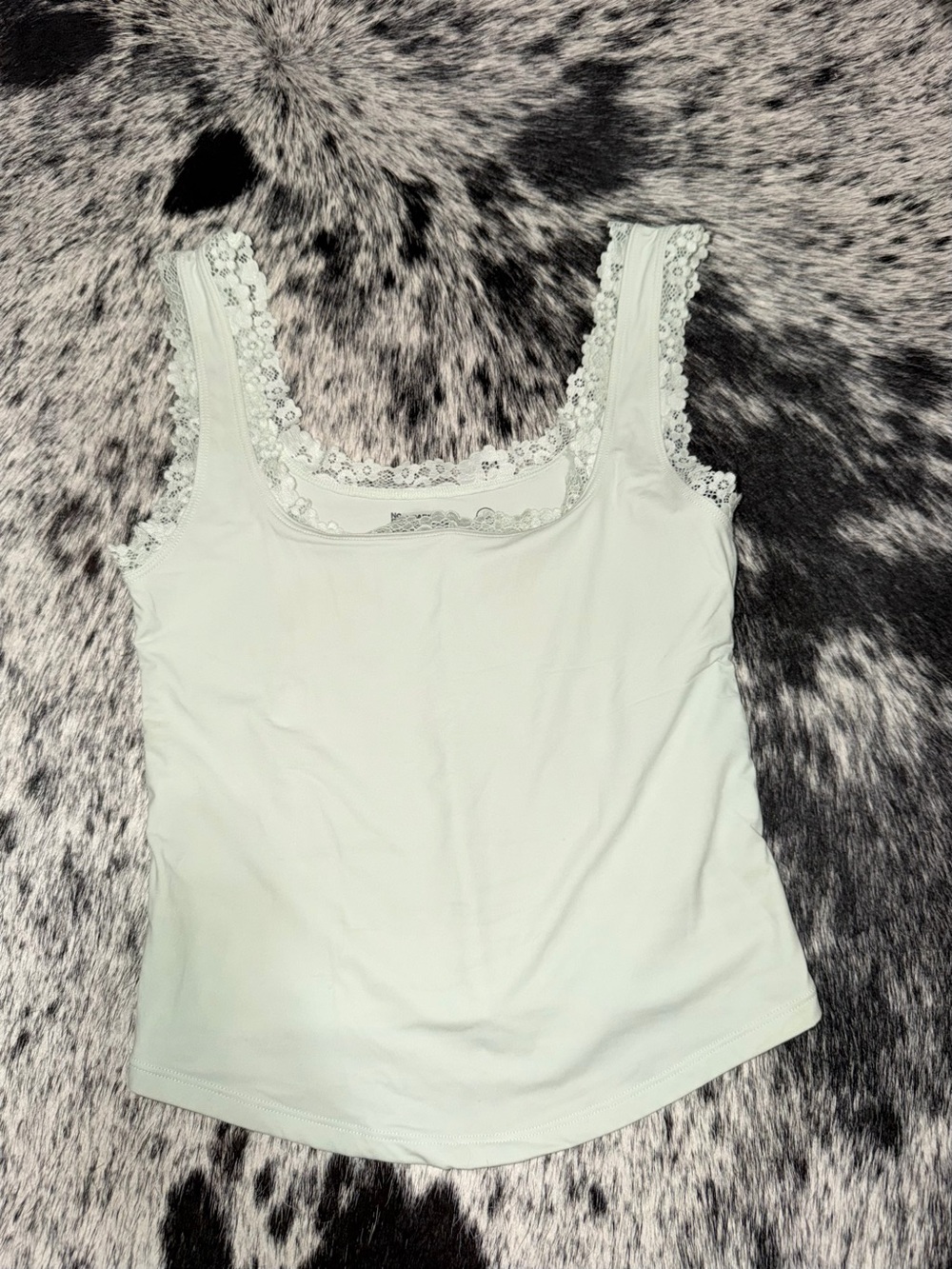 No Boundaries Lace-Trim Tank Top - Mint Green